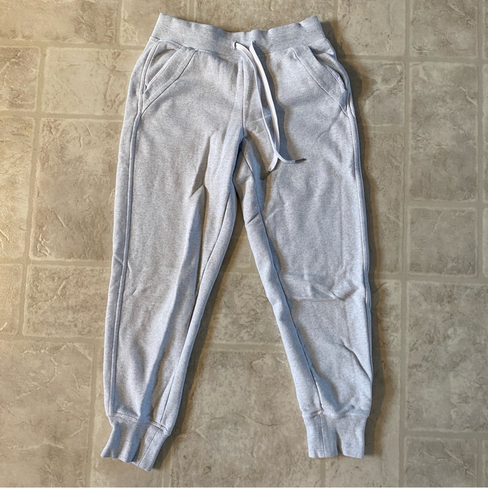 Lole Light Gray Fleece-Lined Pants